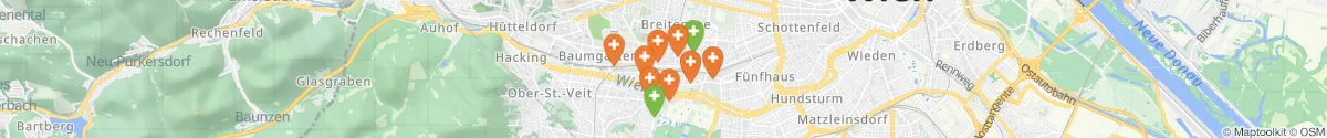 Map view for Pharmacies emergency services nearby Penzing (1140 - Penzing, Wien)
